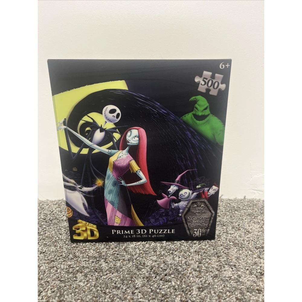 Nightmare Before‎ Christmas 500 Piece Pcs Prime 3D Jigsaw Puzzle Jack & Sally